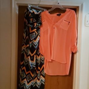 My Michelle Palazzo pants and shirt